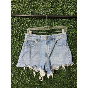 Abercrombie and Fitch Distressed High Rise 90s Relaxed Cut Off Size 27